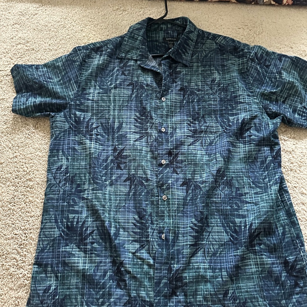 Van Heusen Blue Casual Button Down Shirt
